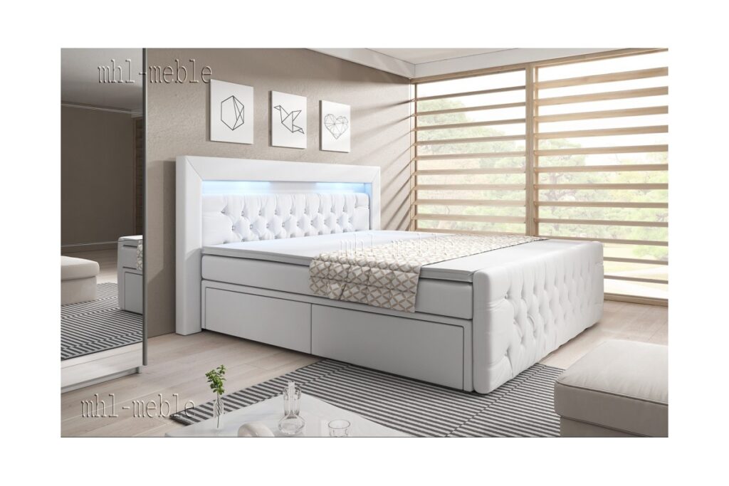 Boxspringbett ARONA mit Schubladen und Fußteil